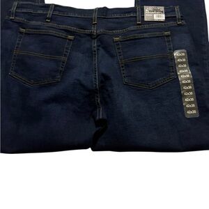 42 x 30 Men's Classic Bootcut Jeans in Deep Blue